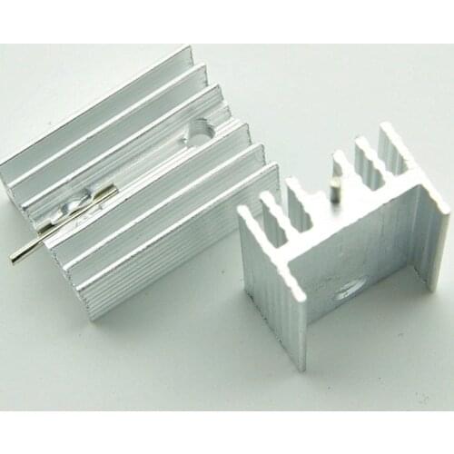 Fast Free Ship 60pcs Heatsink 21*15*10MM with needle TO220 Aluminium Heat Sink Transistor Radiator TO220 7805 Cooler Cooling Fin