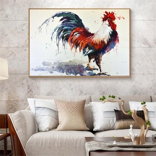 Abstract Rooster Nordic Canvas Painting Modern Posters Prints Fashion Picture Living Room Bedroom Home Wall Decoration Unframed