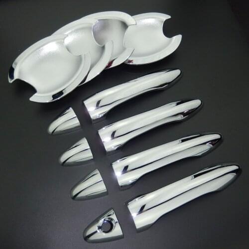 For Kia Forte Cerato K3 2013-2017 Chrome Door Handle Covers & Door Bowl Covers Car Styling Decorate 2014 2015 2016