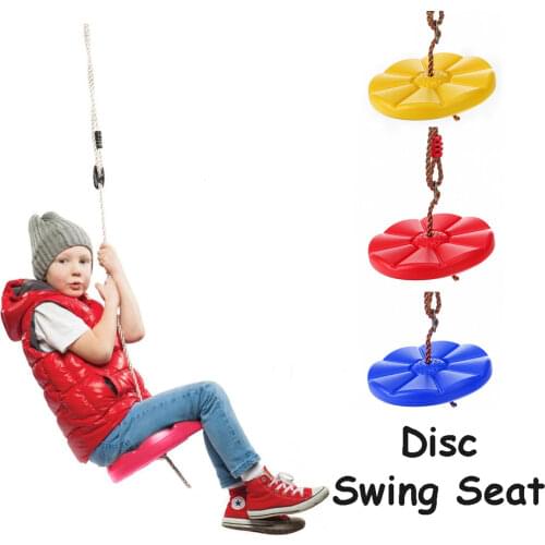 1PC Childrens Swing Green Plastic Disc Swing Outdoor Indoor Hanging Plate Children Swing Disc Toy Seat Kids