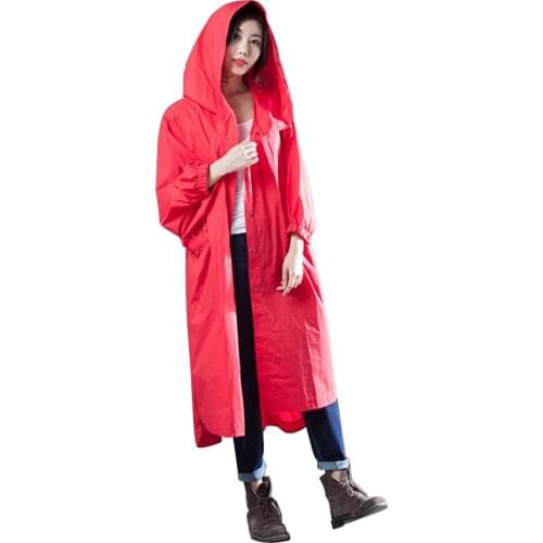 Grace Mint Women's Long Raincoats
