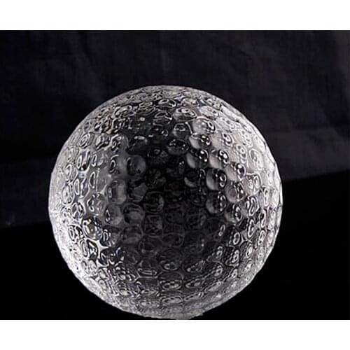 Crystal Golf Ball Figurine Glass Sphere Paper Weight Home Decor Ornaments Business Athletic Sports Globe Creative Gift Souvenir