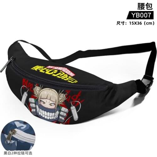IVYYE Hero Academia Anime Waist Bag Shoulder Bags Canvas Cartoon Handbag Unisex Women Girl Gift