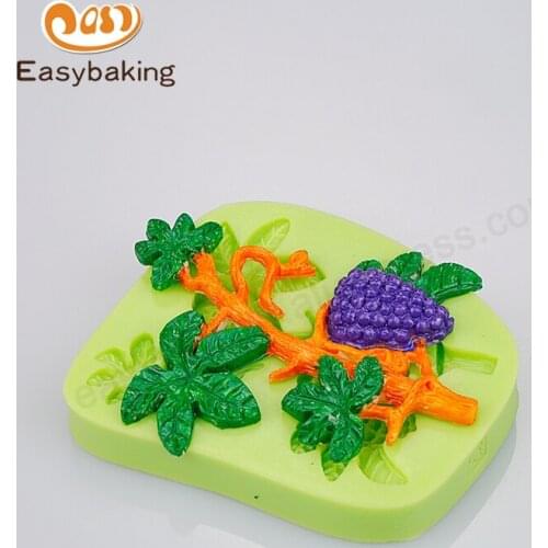 Kitchen Accessories Cake Decoration Tools Wall Crafts Grapevines Silicone Fondant Mould Good Quality