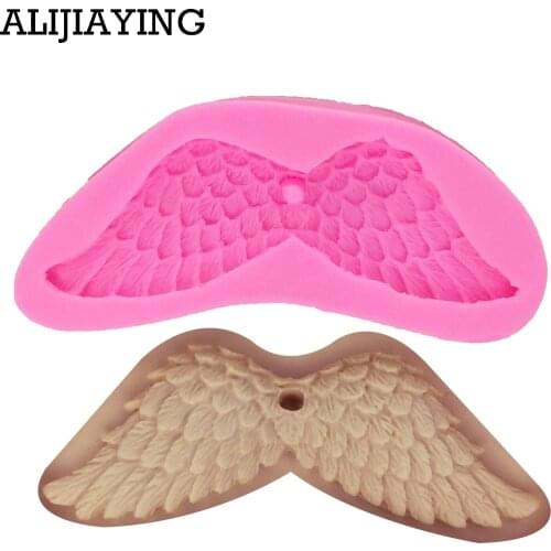 M1183 Angel wings Silicone Mold Fondant Mould Cake Decorating Tools Chocolate Gumpaste Molds, Sugarcraft, Kitchen Accessories