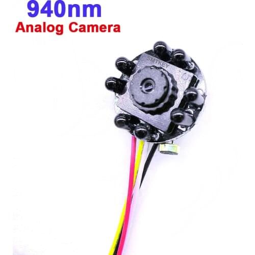 Micro mini Surveillance Camera 3.6mm Lens or 1.7mm Wide Angle 940nm IR micro audio Camera Analog Mini CCTV Camera