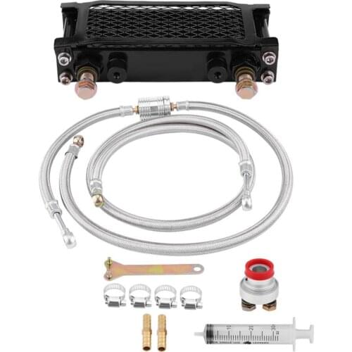 Motorcycle 65ml Oil Cooler Engine Oil Cooling Radiator System Kit for Honda GY6 Engine Oil Cooler Cooling New Arrive