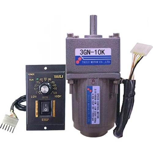 3IK15RGN 15W AC 220V gear reducer motor, forward and reverse, speed ratio 3K-180K, adjustable speed + speed controller