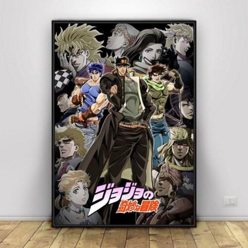 New Anime DIY Diamond Painting JoJo S Bizarre Adventure Poster Embroidery Picture Full Square Cross Stitch Kit Mosaic Wall Stick