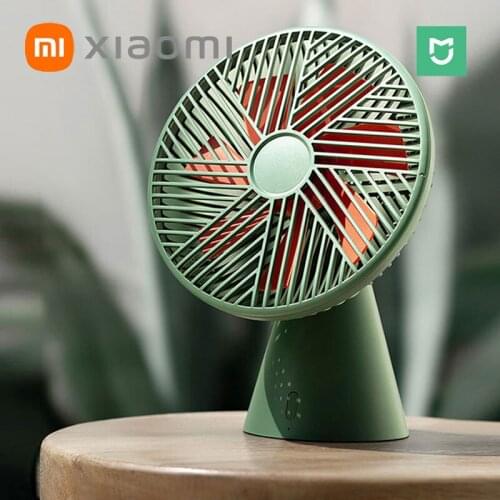 New Xiaomi Desktop Fan Rainforest Version Mini Rechargeable Long battery life Handheld Removable Super Wind Silent air cooler