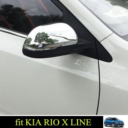 NEW RIO X LINE ABS Side Door Mirrors Rearview Cover For KIA RIO X LINE 2017 2019
