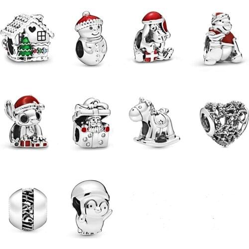 New Winter 925 Silver High-quality Hot-selling Bracelet Charm, Unique Charming Original Diy Jewelry For Ladies Exquisite Gifts