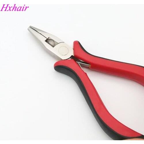 Wholesale - 10pcs No.5 Extension hair Pliers / Straight Head with Teeth / Hair Extension Tools