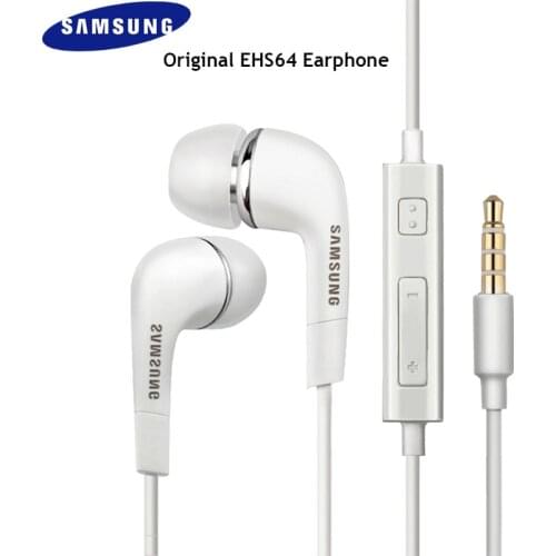 Original Samsung ESH64 Earphone 3.5MM Jack With Mic Headset Headphone Built-in Microphone For Galaxy S10 S8 S9 Plus Note 9 8 A70