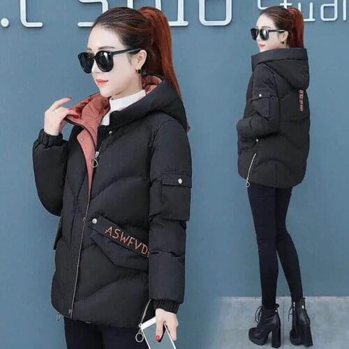 Newest Winter Women Parkas Hooded cotton coat 2021 Female Down Cotton-Padded Short Parka Women Warm Thicken Coat Wadded Jacket