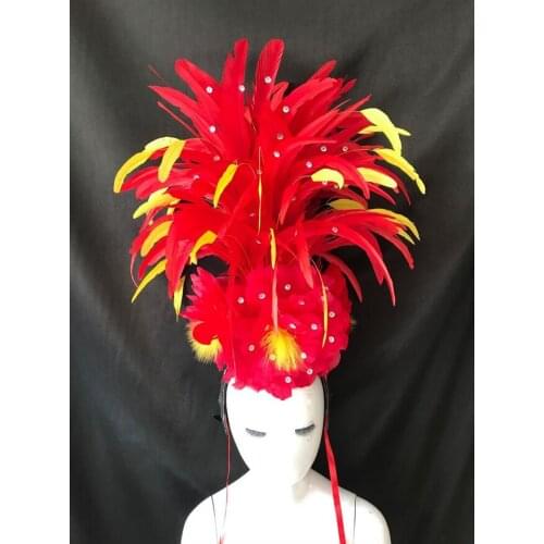 Feather, exquisite dance show, samba Costume Boy children girl Stage catwalk Model competition perform Swimwear catwalk