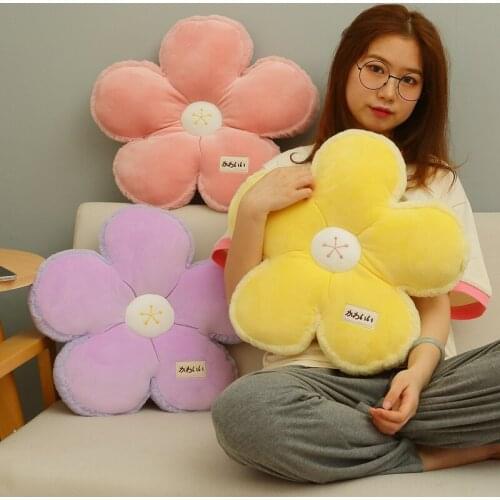 45CM New Hot Sale Plushie Flower Pillow Home Chair Floor Cushion Stuffed Flower Toys For Girlfriend Gifts