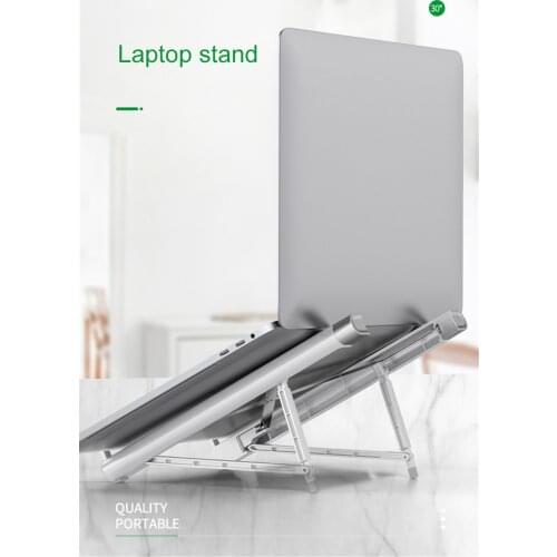 Notebook Stand Adjustable Base Foldable Laptop Holder For Macbook Pro iPad Tablet Portable Laptop Stand Cooling Pad Accessories