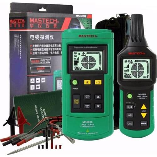 Detector Tracker Tester Locator MS6818 Portable Line Voltage 12--400v Metal-Pipe Professional