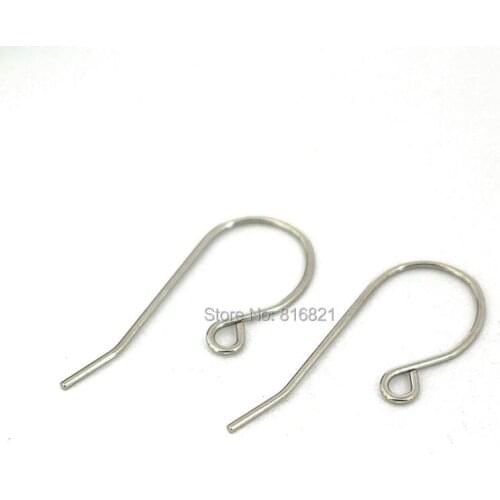 Stainless Steel Ear Wires Earrings Hook with Loop Blanks French Earwires DIY Findings Stuff 11x21.5mm