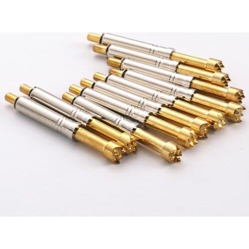 50PCS/Pack of PH-6H nine-tooth plum blossom head spring test pin 4.5mm integrated probe large spring pin