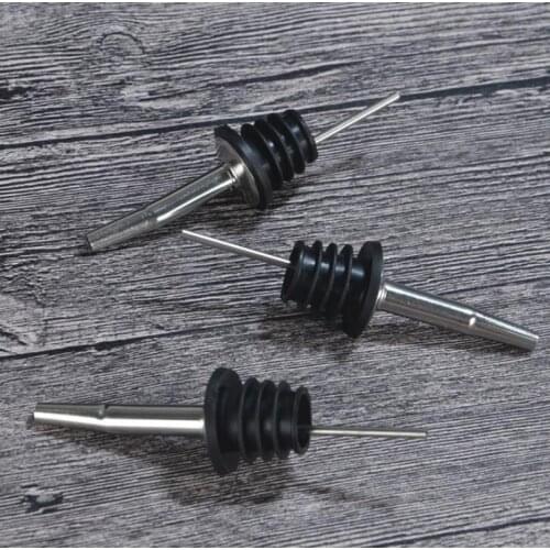 Christmas Party Supply Bar Tool Stainless Steel Liquor Spirit Pourer Flow Wine Bottle Pour Spout Stopper LX4720