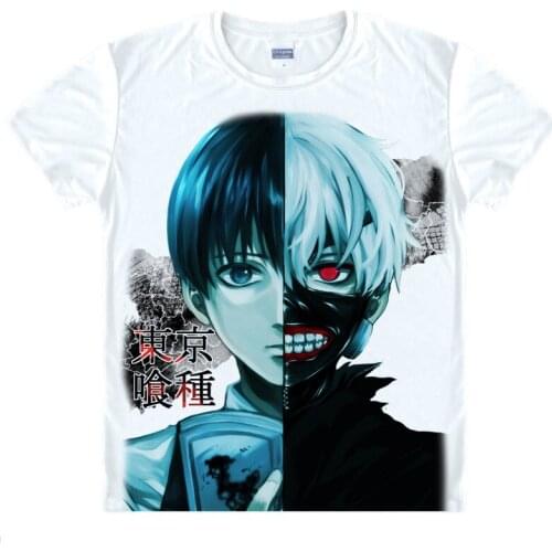 Tokyo Ghoul Ken Kaneki Anime gifts Christmas T shirts Japanese anime shirt 3d print Cosplay tshirt Mens t-shirt Camisetas