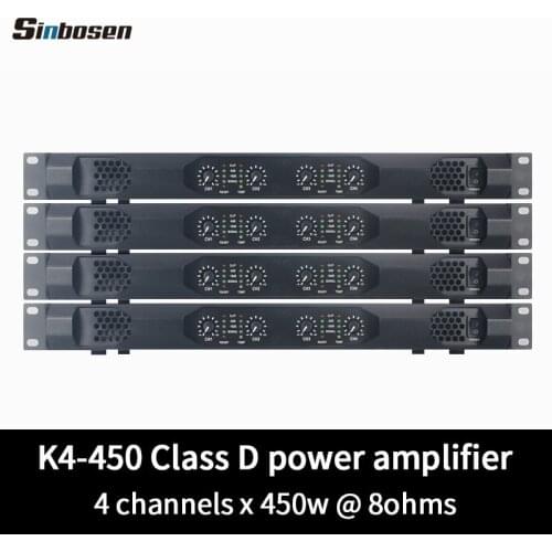 Sinobsen 450w Power Amplifier Professional Audio Stereo Class D Hifi Home Speaker Digital Theater 2 4 Channel Sound