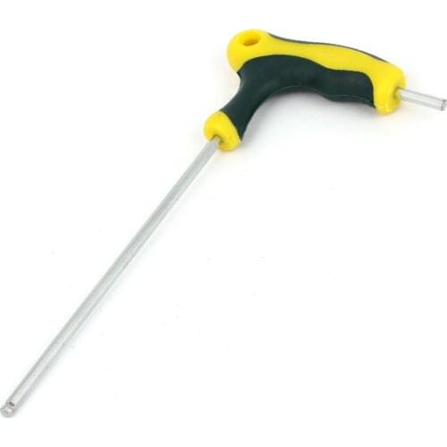 UXCELL Hot Sale 3mm Tip Antislip Plastic T Handle Metric Ball Head Hex Wrench Tool 14.5cm Long