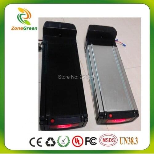 1pcs/lot 36V 15AH electric bike battery lithium battery power rear rack battery Aluminum housing with BMS and charger