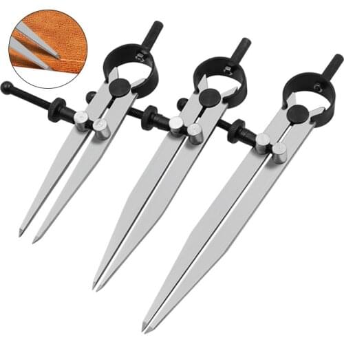 1Pc Professional Spacing Gauge Carpenter Woodworking Wood Model Leather Paper Craft Compasses Rotating Circle Line Hand Tool