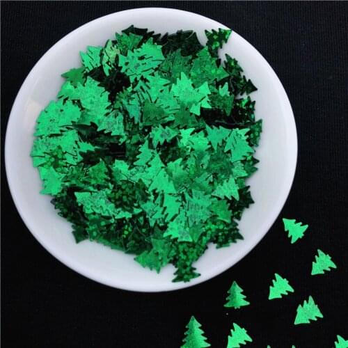 200g/20000pcs Christmas Tree Sequin 7mm Loose Sequins Paillettes Sewing Crafts Scrapbooking Ornaments DIY Fabric Sew Accessories