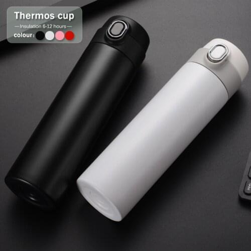 350 / 500ml stainless steel thermos business vacuum thermos bottle portable hot water cup coffee tea milk travel cup gift cup
