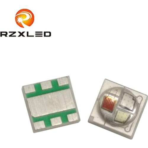 50pcs/lot 4-Pin Surface Mount 3535package RGB Series LED 3W Red620NM Blue460NM Green520NM Diode