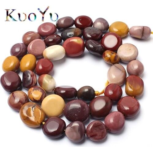 8-10mm Natural Stone Irregular Mookaite Beads Loose Spacer Beads For Jewelry Making DIY Bracelet Necklace 15" Strand/Inches