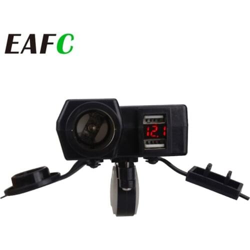 Motorcycle Accessories Cigarette Lighter Socket Power 5V 4.2A Dual USB Charger 12V-24V for Motorcycle for Harley Davidson