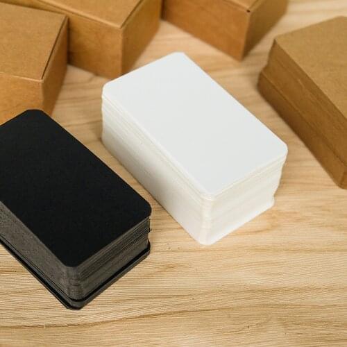 100 Sheets Blank Postcard Kraft Card Bookmark Manual Creative DIY Mini Card Notepaper Party Invitations Leave Message Cards