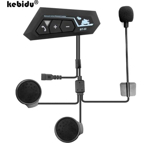 Wireless Bluetooth 5.0 Motor Helmet Headset Handsfree Stereo Earphone MP3 Speaker Waterproof with Mic Motorcycle Headphones