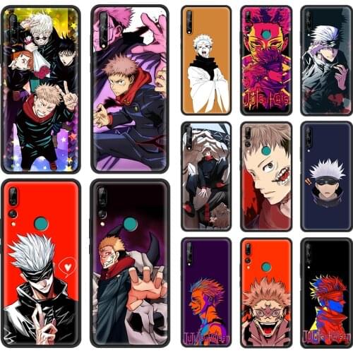 Jujutsu Kaisen Anime Phone Case For Huawei Y6 2019 Cover Y7a Y5 Y7 Y9 Prime Y5p Y6p Y8p Y6s Y9s Y9a Silicone Black Shell