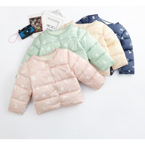 Toddler Kids Baby Boy Girl Clothes Long Sleeve Digital Printing Jacket Warm Windproof Outwear Coat 2 3 4 5 6 Years jasje meisje