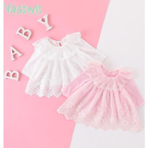 Baby Baptism Dress 2021 Newborn Girls Lace Princess Dresses Infant Baby Mesh Tulle Dress 1 Year Old Birthday Party Girl Clothes