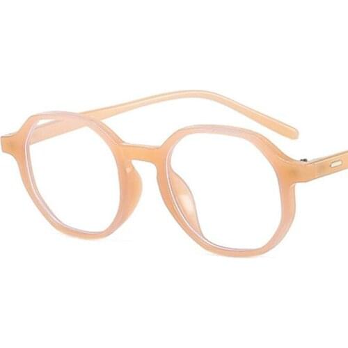 Fashion Anti-Blue Glasses Women & Men Optical Eyewear Unisex Retro Rice Nails Spectacles Simplicity Polygon Eyeglasses