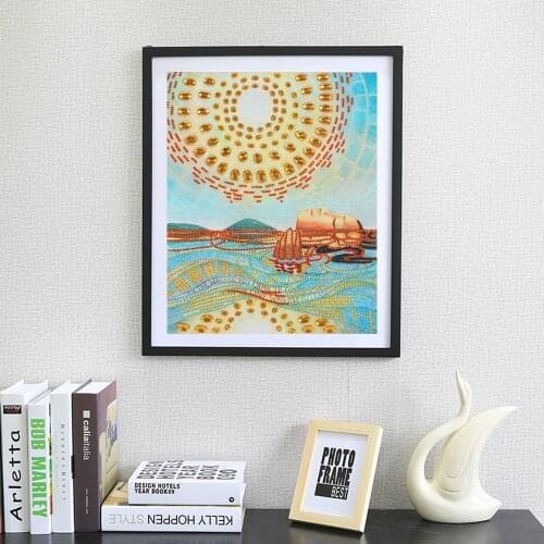 Diamond Art Kits Sunshine Flower Special Shaped Drills 5D DIY Diamond Painting Embroidery Round Crystal Rhinestones Home Decor