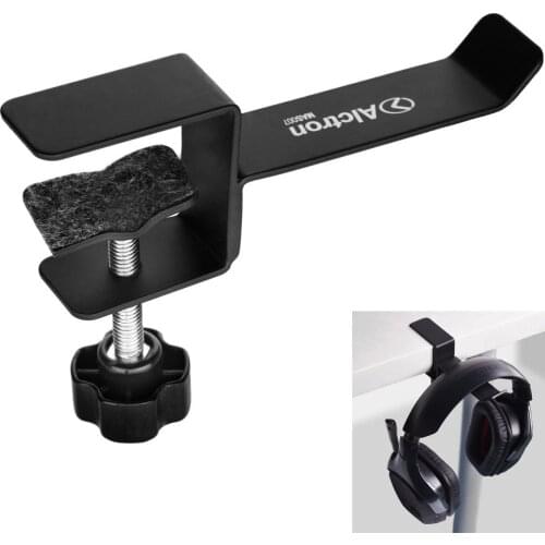 Headphone Headset Holder, 6amLifestyle Universal Metal Headphone Holder Hanger Clip with Adjustable Clamp for Computer Desk