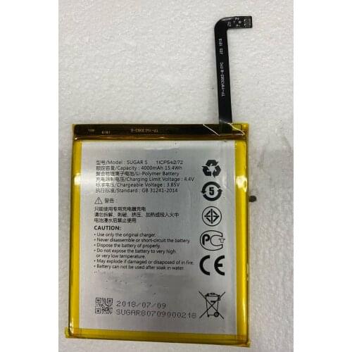 New Battery 4000mAh/15.4Wh Sugar S Battery For SuagrS 1ICP/5/62/72 Mobile Phone Batteries