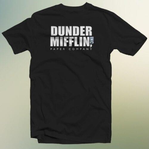 Dunder Mifflin Paper Company Inc New Cotton 100% Good Quality Cotton and Men O-Neck Casual Print T Shirt Business