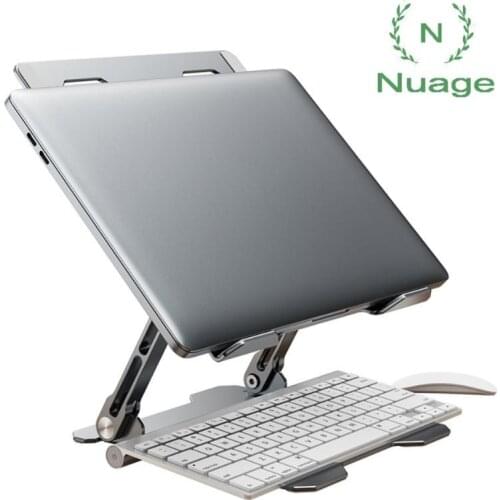 Adjustable Hollow Laptop Stand Portable Computer Stand Foldable Aluminum Alloy Laptop Riser For 11-17 All Laptop Stand Holder