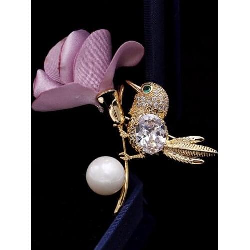 RED TREES Fabric Brooches For Clothes