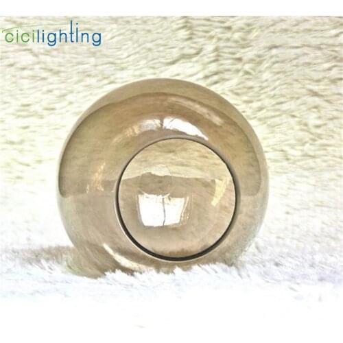 Replacement Glass Lamp Shade, Accessory Globe Glass Cover D15cm D13cm Grey Lampshade for magic bean chandelier