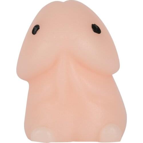 Funny Penis Shape Slow Rebound PU Decompression Toy Slow Rising Stress Relief Toy Relax Decompression Device